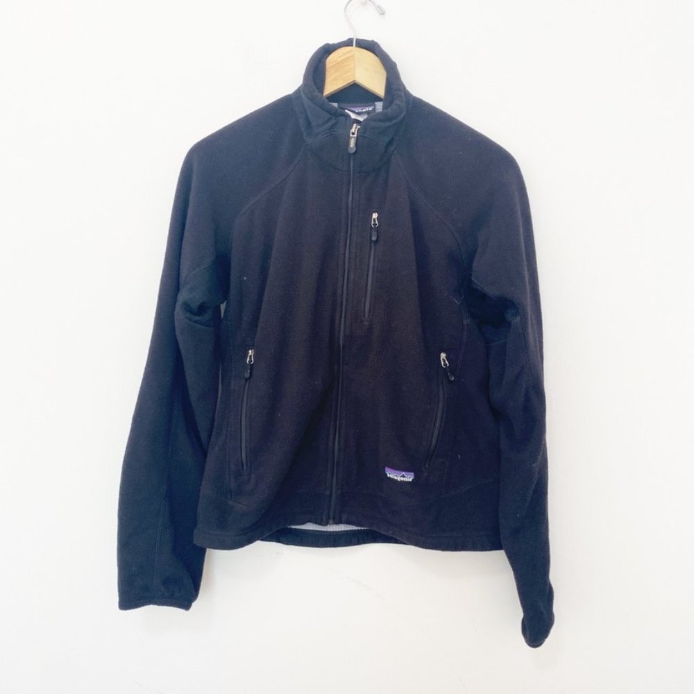 Patagonia Black Fleece Zip Jacket Size Medium